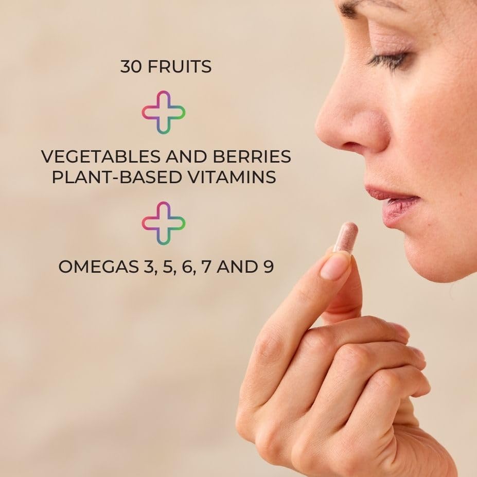 JuicePlus+ Fruit Blend: Plant-Based Whole Food Supplement with Apple, Peach, Cranberry, & More! - Vegan, Gluten-Free, Non-GMO, Kosher - Packed with Plant-Based Vitamins - 1 Bottle (60 Servings) Juice Plus+ buy supplements Au