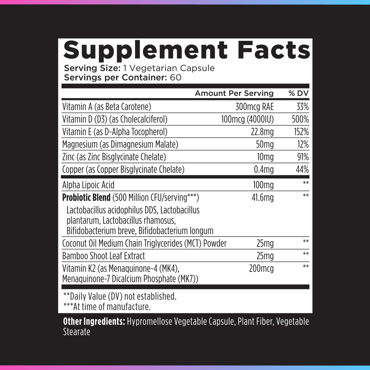 Livingood Daily Vitamin D3 K2 4000 IU Supplement, 9-in-1 Dietary Supplement for Immune Support - Made with Vitamins D, A, E, K2, Zinc, Magnesium & Probiotic Blend for Maximum Absorption - 60 Capsules Livingood Daily buy supplements Au