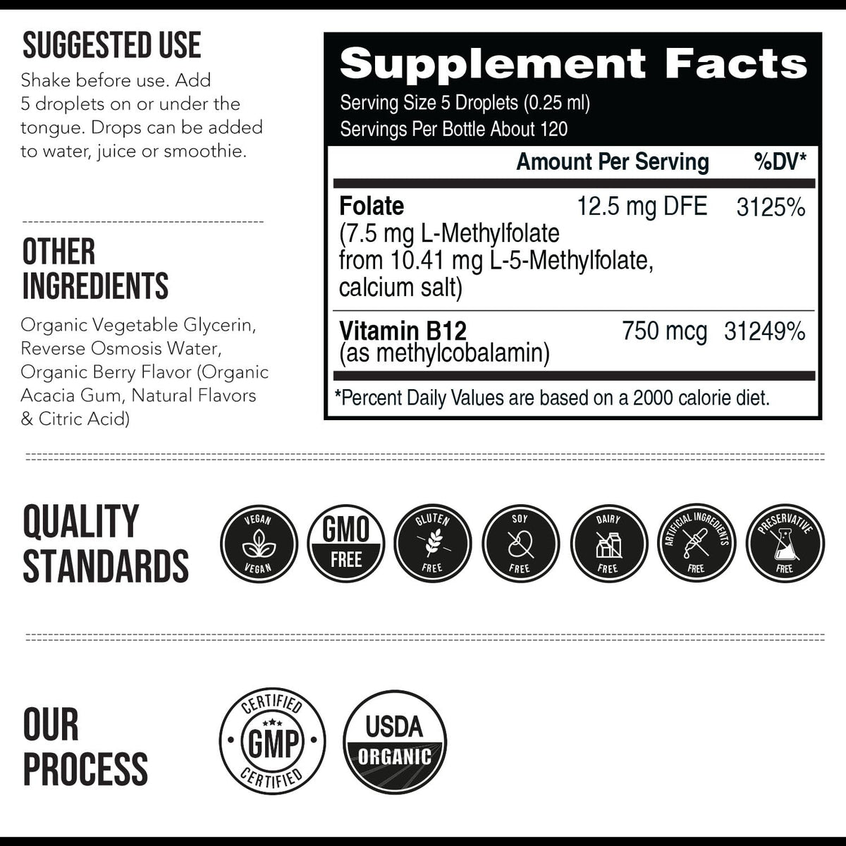 L Methylfolate 7.5mg plus Methyl B12 - Active 5-MTHF Form, MTHFR Supplement - Bloodstream Ready Methylated Folate + B12 Cofactor - Supports Mood, Homocysteine Methylation, Cognition (60 Capsules)