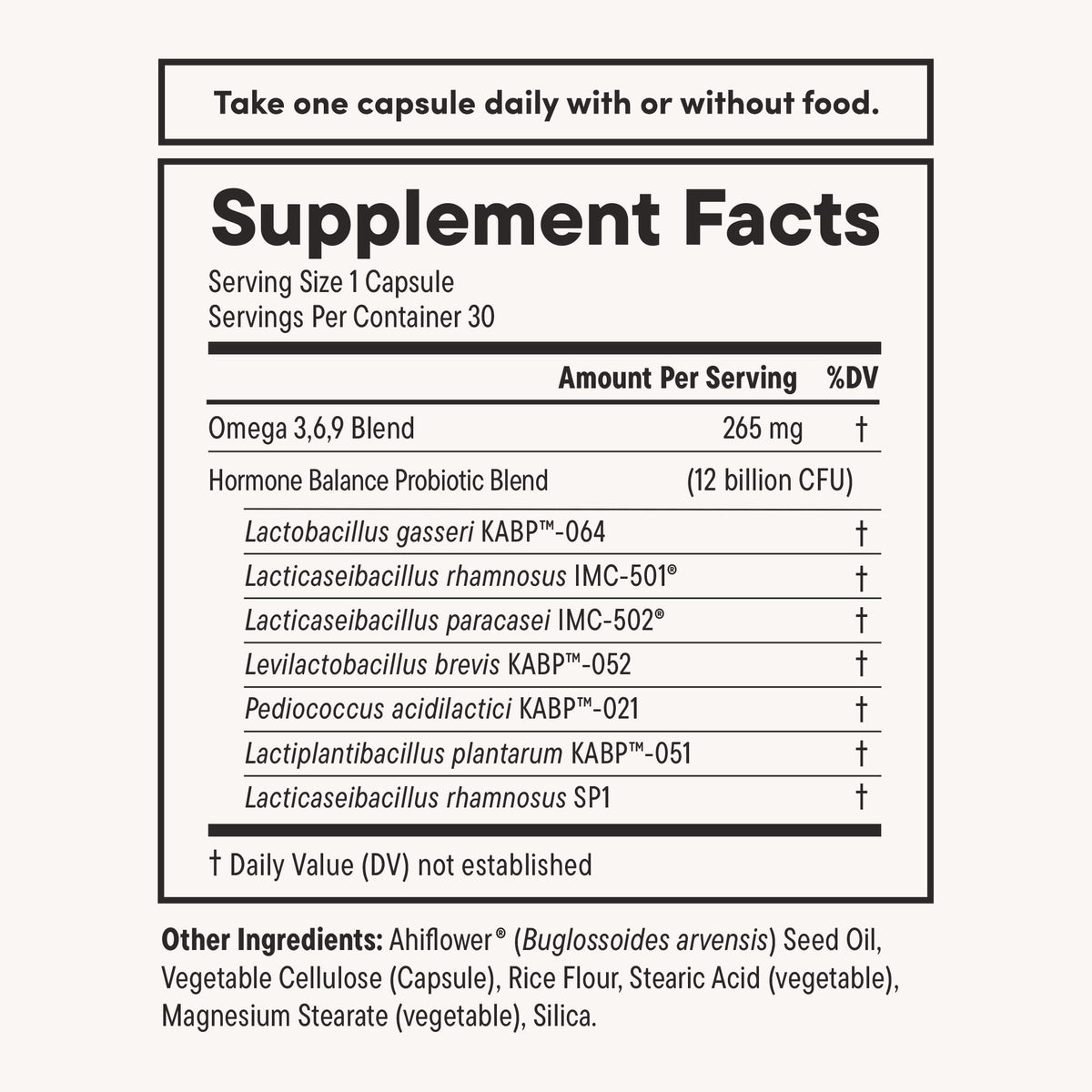 Daily Nouri Hormone Balance Probiotics for Women | Hormone Balance for Women | PMS, Hormonal Acne, & Bloating Support | 7 Clinically Studied Strains + Omega | 30-Day Supply Daily Nouri buy supplements Au