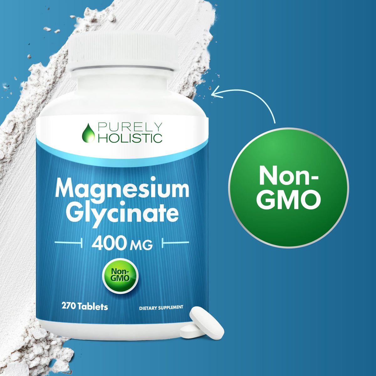 Magnesium Glycinate 400mg | 4+ Month Supply | Sleep, Relaxation & Muscle Support | High Absorption Chelated Magnesium Supplement for Women & Men | Gentle on Digestion | Vegan | 270 Tablets Purely Holistic buy supplements Au