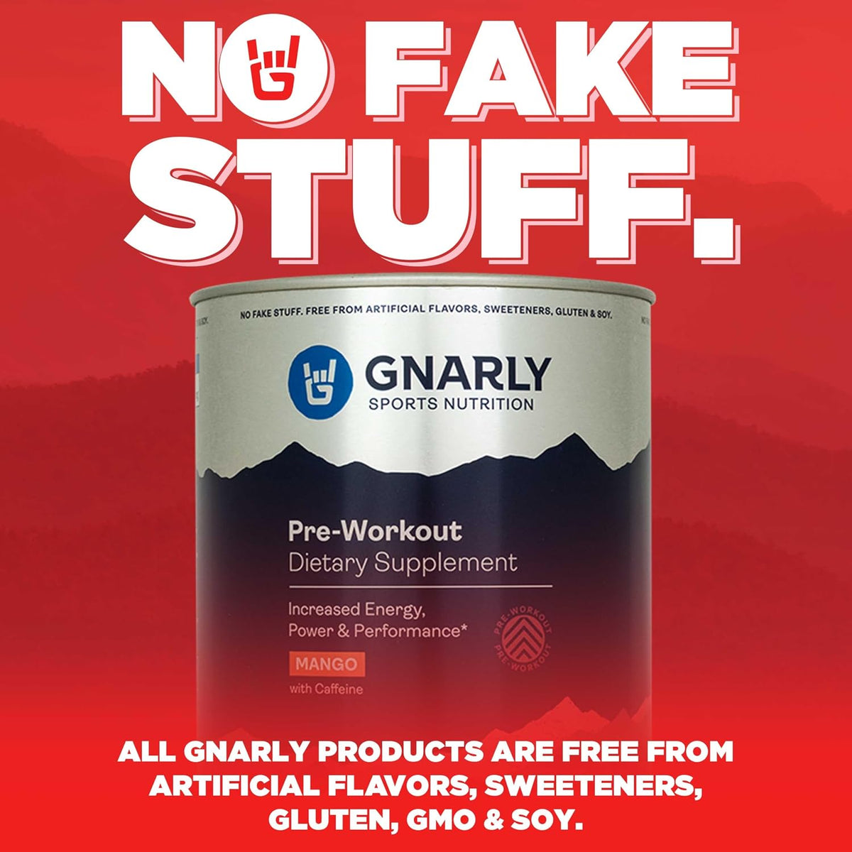 Gnarly Nutrition Gnarly Whey Grass-Fed Protein Supplement, Vanilla (32.0oz) Preworkout Mango (14.82oz)