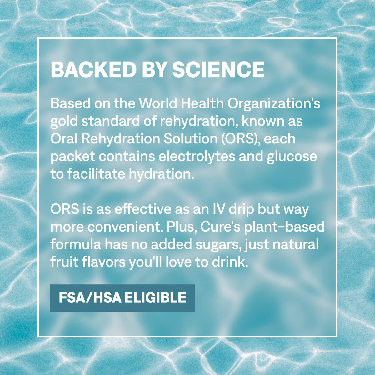 Cure Hydration | Plant-Based Electrolyte Drink Mix | No Added Sugar | FSA-HSA | Dehydration Relief Powder Made with Coconut Water | Non-GMO | Vegan | Pouch of 14 Packets - Tropical Punch