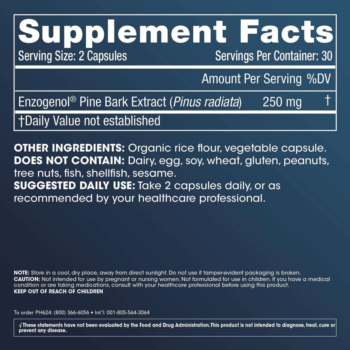 ProHealth Enzogenol Pine Bark Extract | 60 Capsules | New Zealand Sourced Antioxidant Support | Triple 3rd Party Tested, GMP Manufactured in The USA ProHealth buy supplements Au