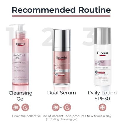 Eucerin Radiant Tone Dual Serum Dark Spot Corrector, Dark Spot Serum with Thiamidol