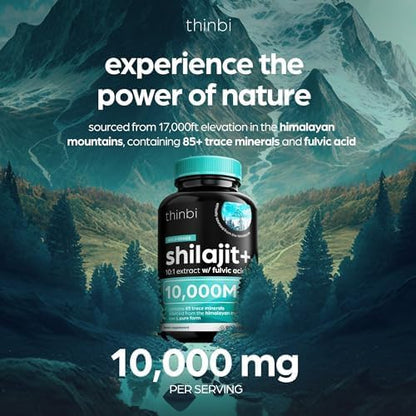 Thinbi Himalayan Shilajit Capsules, 90 Count