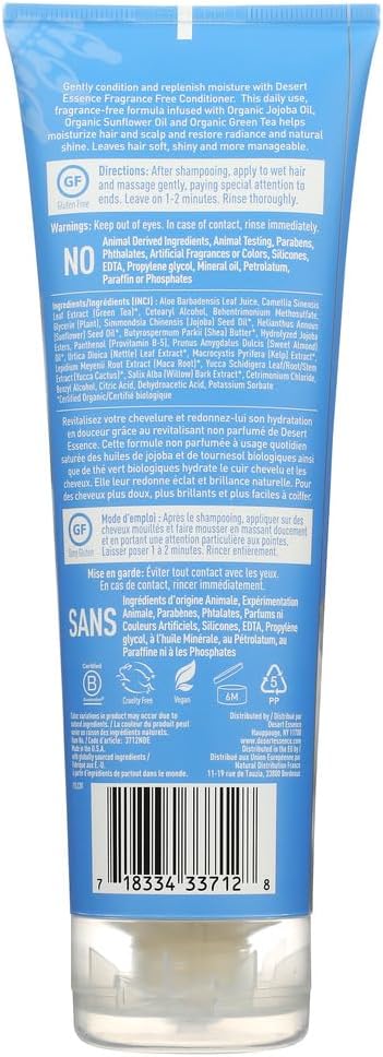 Desert Essence Fragrance Free Conditioner with Jojoba Oil 8 fl oz