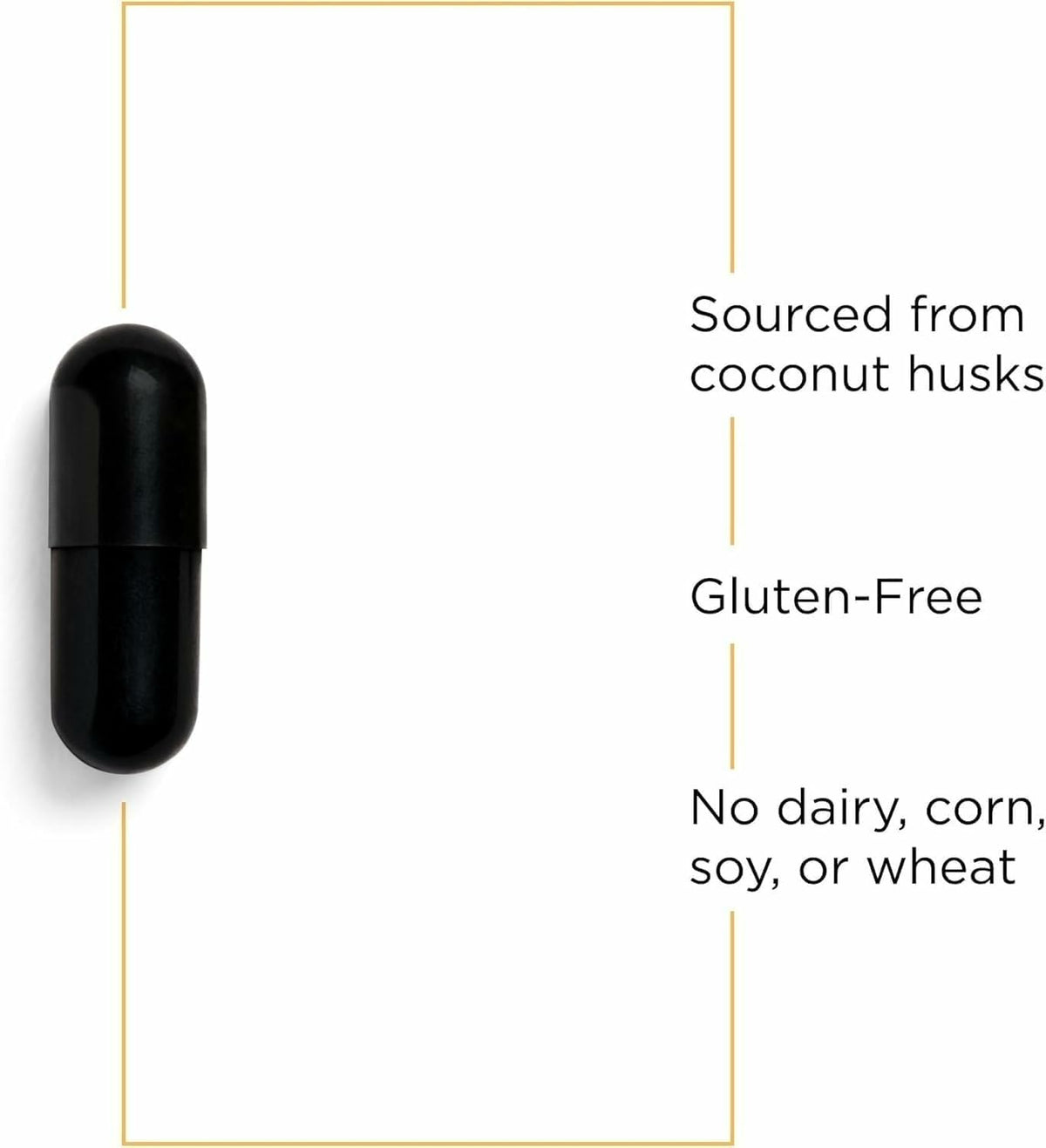 Integrative Therapeutics Activated Charcoal - Digestive & Gut Health Supplement - Effective Gastrointestinal Support - Gluten-Free & Dairy-Free