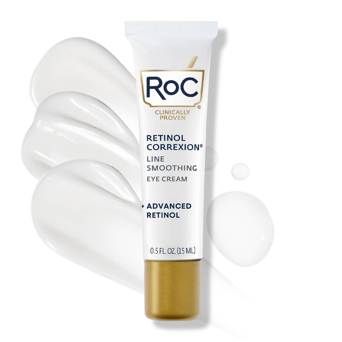 RoC Retinol Correxion Under Eye Cream for Dark Circles & Puffiness, Daily Wrinkle Cream
