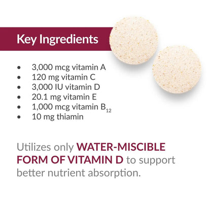 Bariatric Advantage Chewable Essential Multivitamin Without Iron - 200 DV of Key Nutrients - Trace Mineral Support Bariatric Advantage