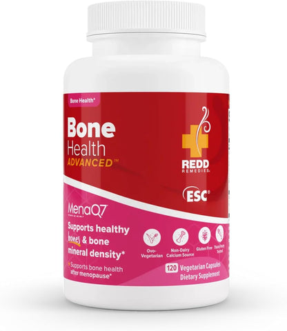 Redd Remedies Bone Health Advanced, 120 Capsules, and MenoWise, 60 Capsules