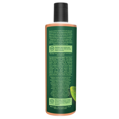 Desert Essence Tea Tree Replenishing Shampoo with Peppermint, 12.7 oz