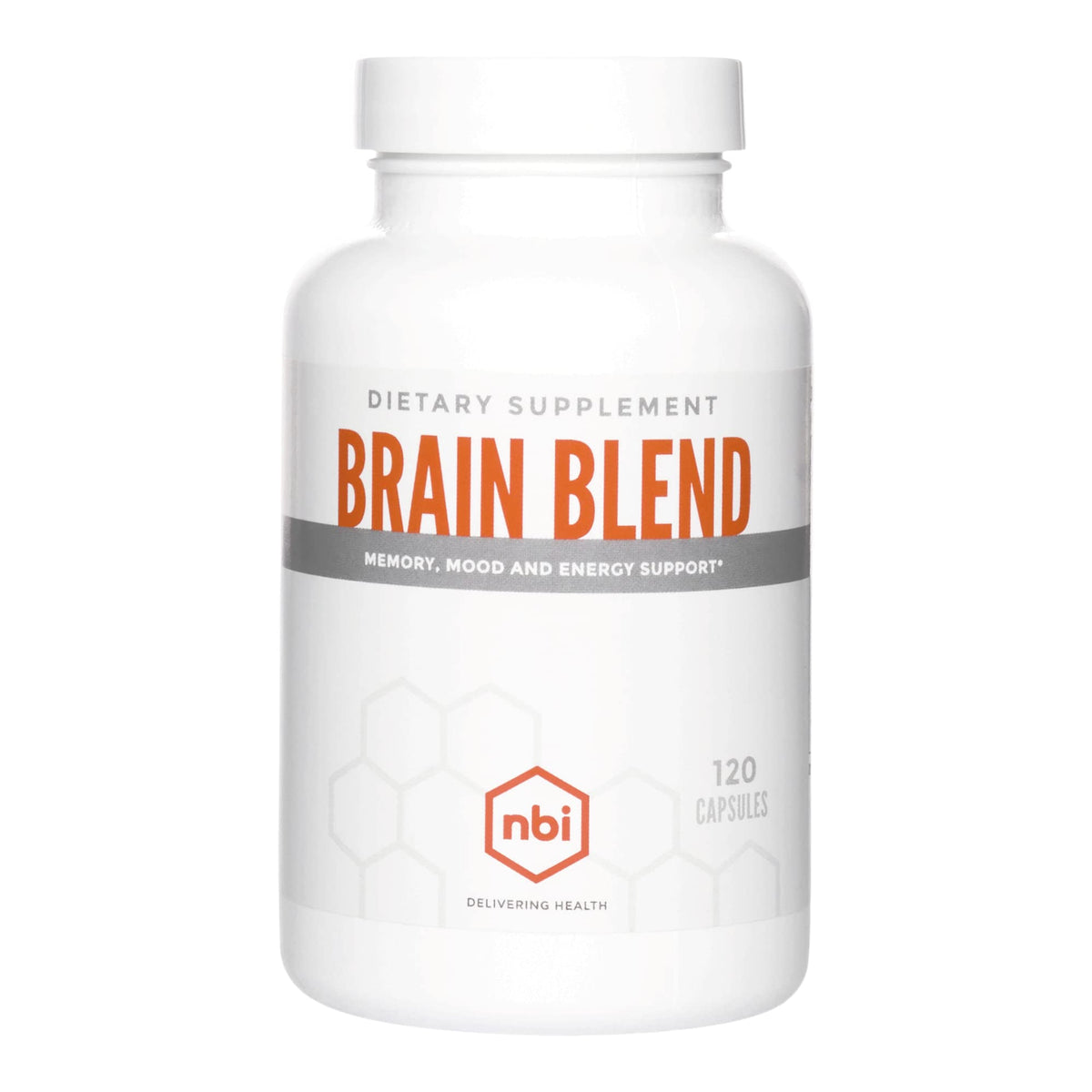 NBI Brain Blend for Memory, Focus, Concentration, Cognitive Function for Men & Women | Caffeine-Free with ALCAR, Alpha Lipoic Acid, Huperzine A, Turmeric | Nootropic | 120ct Capsules NBIBuy Supplements Australia