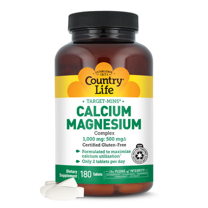 Country Life Target-Mins Calcium Magnesium Complex, 360 Tablets