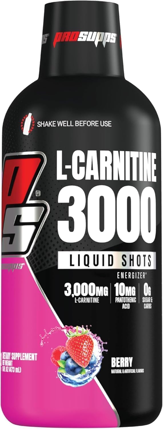 ProSupps L-Carnitine 3000 Stimulant Free Liquid Shots (31 Servings, Berry) and Mr. Hyde Signature Series Pre-Workout Energy Powdered Drink (30 Servings, Pixie Dust) Bundle