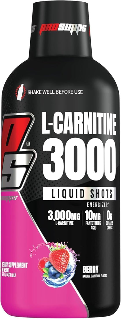 ProSupps L-Carnitine 3000 Stimulant Free Liquid Shots (31 Servings, Berry) and Mr. Hyde Signature Series Pre-Workout Energy Powdered Drink (30 Servings, Pixie Dust) Bundle