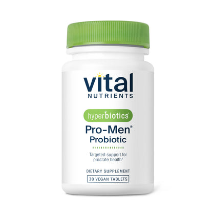 Hyperbiotics Vital Nutrients Pro Men Probiotics | Vegan Advanced Probiotics for Men | Clinically Studied for Prostate Health, Digestive Balance and Gut Health | Gluten, Dairy, Soy Free | 60 Tablets