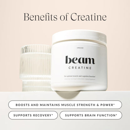 BEAM Creatine + Colostrum Bundle – Micronized Creatine Monohydrate for Strength, Power & Recovery with Grass-Fed Bovine Colostrum for Immune, Gut Health & Muscle Support – Third-Party Tested