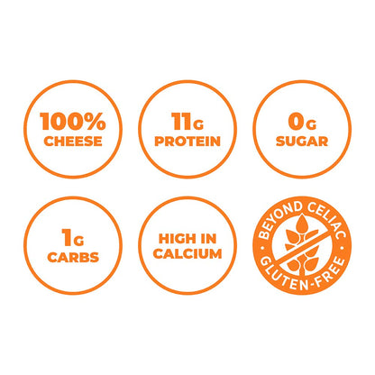 Moon Cheese Cheddar Believe It, 10 Ounce, 2-Pack, Crunchy, Protein-Rich Cheese Snack, Keto Friendly, 100% Real Cheese