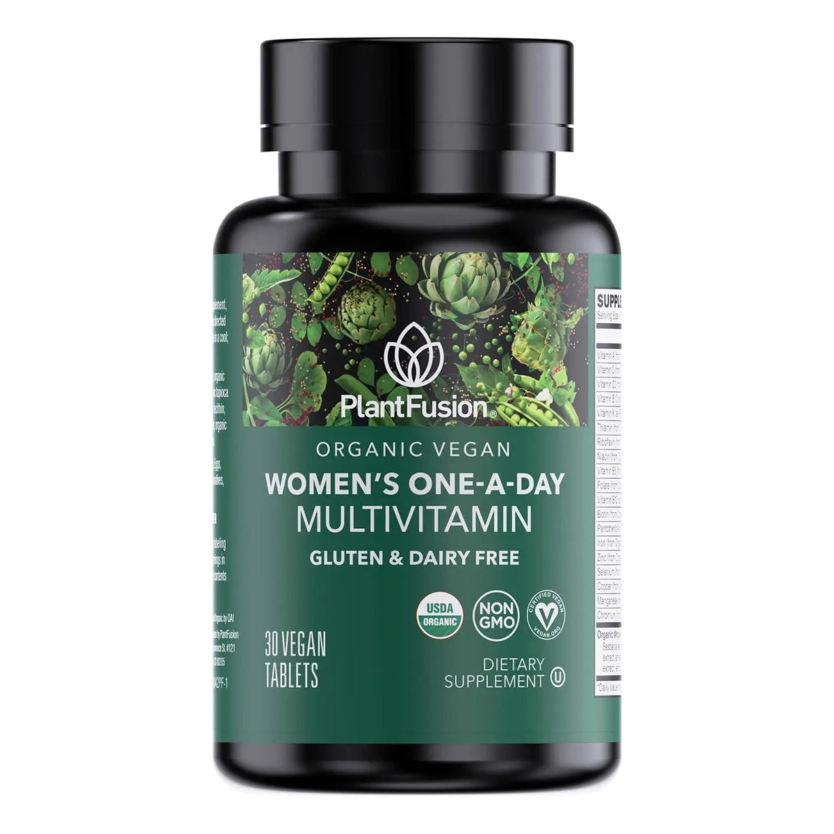 PlantFusion Organic Multivitamin for Women - One Daily Whole Food Blend Women's Multivitamin - Vegan PlantFusion