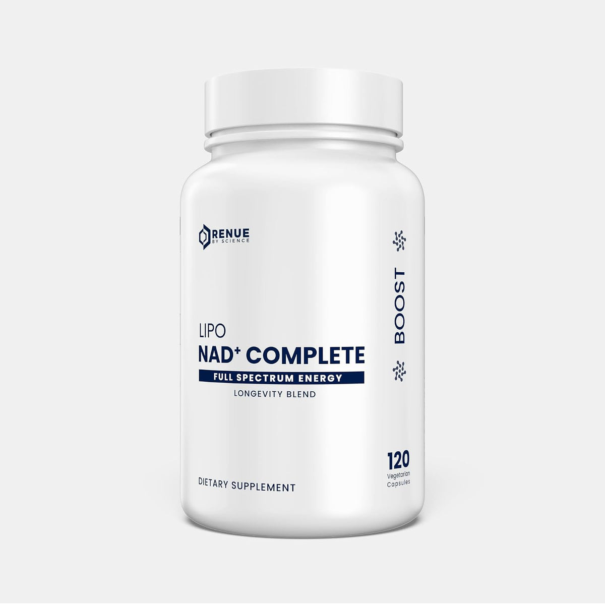 Renue By Science NAD+ Complete | 120 Liposomal NAD Supplement Capsules with NMN, NR & Trigonelline - 310mg NMN & 160mg NAD per Serving | Bioavailable Formula for Increased Absorption | Made in the USA