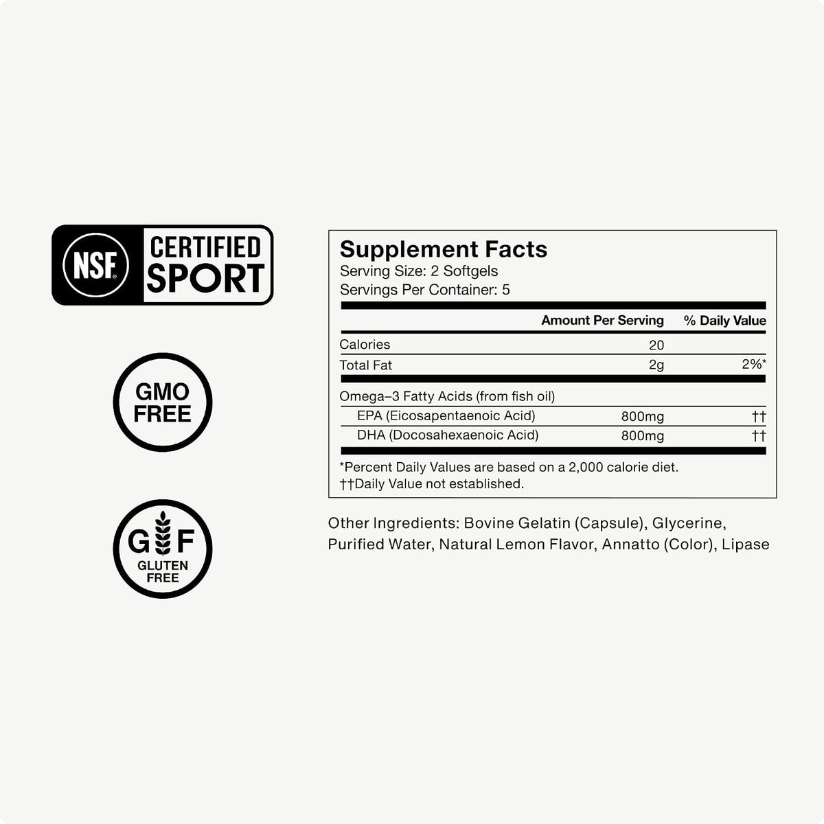 Momentous Creatine Monohydrate Powder & Omega-3 Fish Oil 1,600 mg - Daily Omega-3 Supplement for EPA & DHA -Supports Strength, Lean Muscle, Recovery, & Joint Health - NSF Certified for Sport