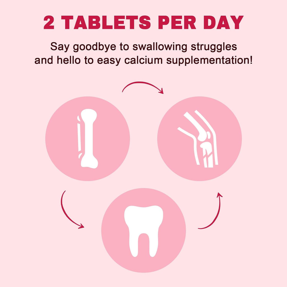 Calcium Citrate 1200 mg with Vitamin D3 Supplement for Women & Men, Calcium Magnesium Zinc D3 for Bone Muscle & Teeth Health - 120 Count - 60 Day Vegan Supply