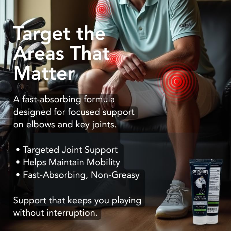 EagleEase – Targeted Joint Support Cream for Golfers & Athletes | Helps Support Elbows & Mobility During & After Play | Fast-Absorbing – 3 oz SwingFree MobilityBuy Supplements Australia