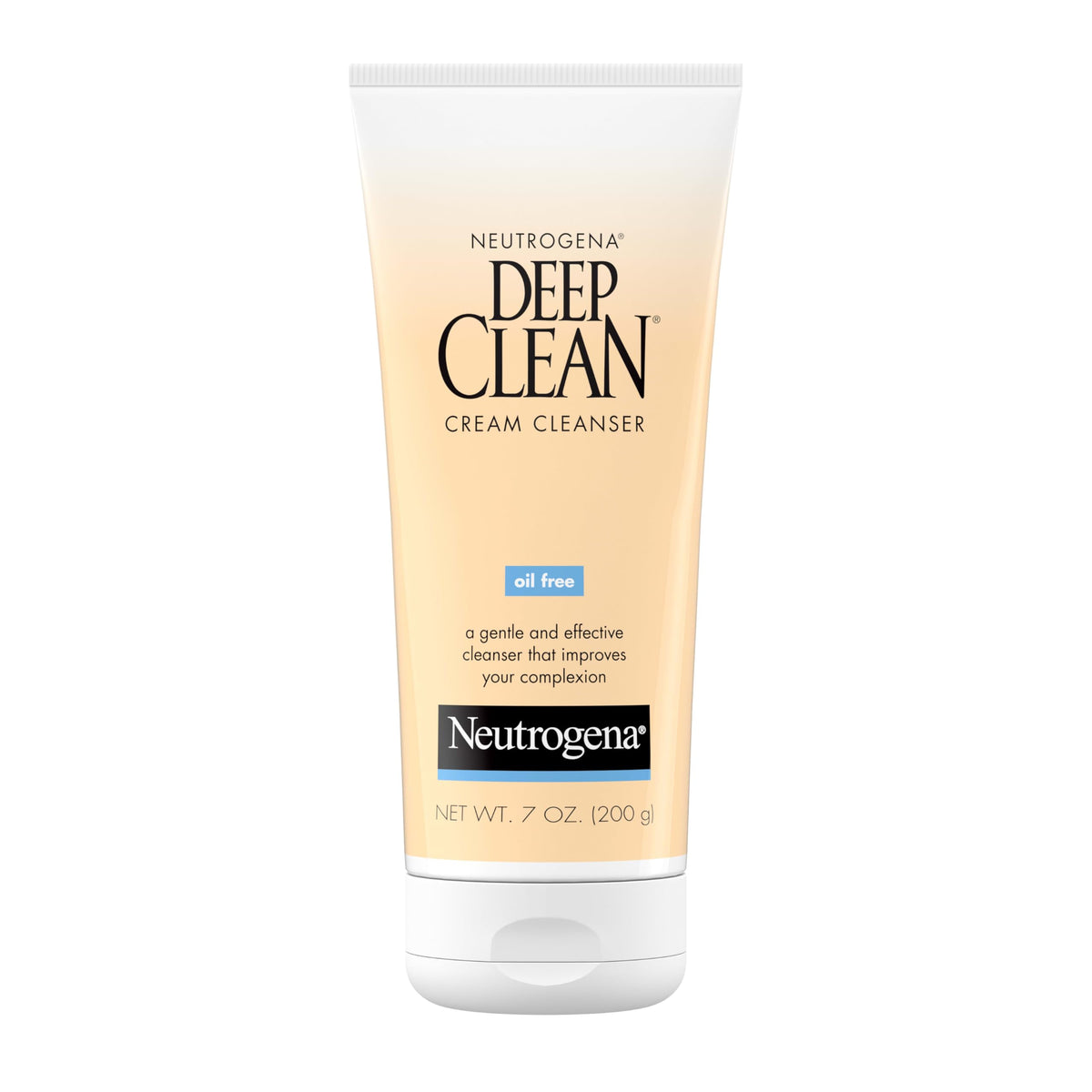 Neutrogena Deep Clean Daily Facial Cream Cleanser with Beta Hydroxy Acid to Remove Dirt