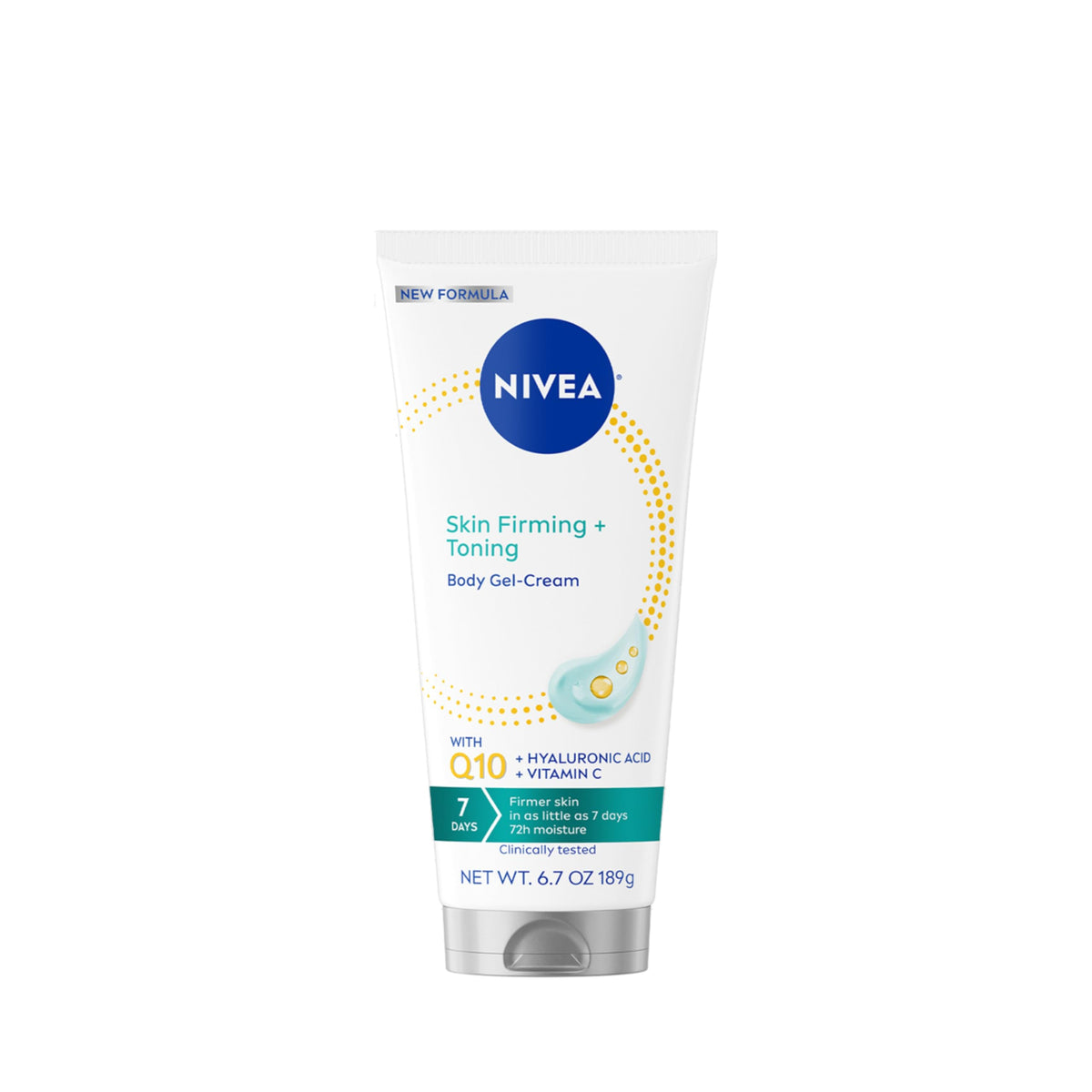 NIVEA Skin Firming & Toning Body Gel Cream with Q10, Hyaluronic Acid and Vitamin C