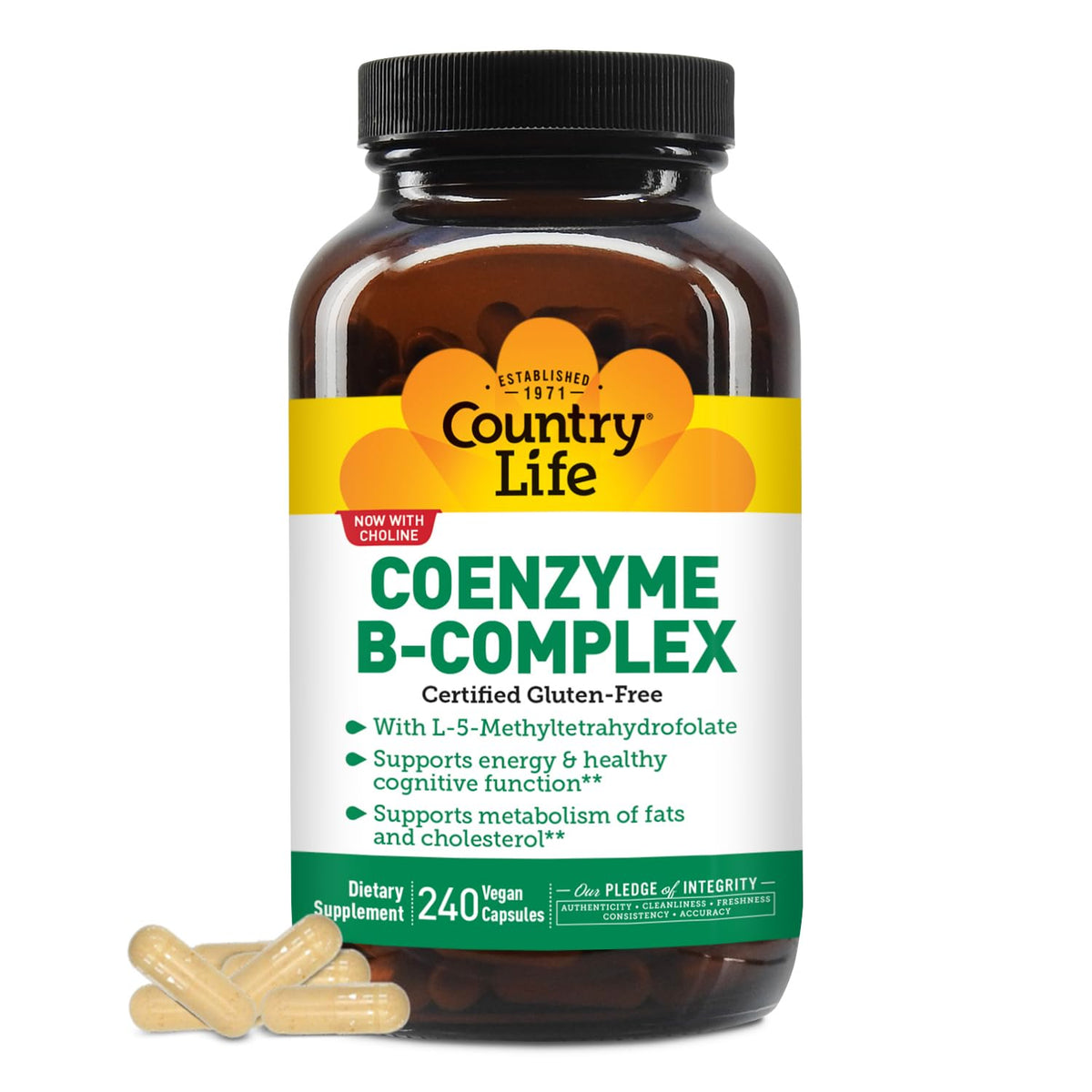 Country Life Coenzyme B-Complex, 120 Capsules