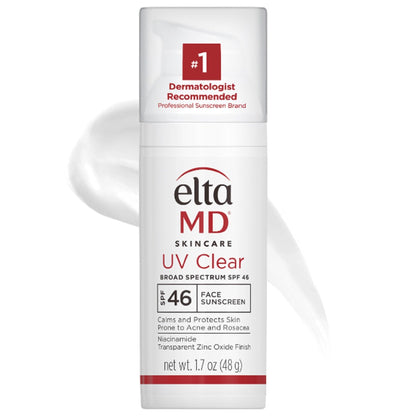 EltaMD UV Clear Face Sunscreen SPF 46, Oil Free for Face with Zinc Oxide, Dermatologist Recommended Sunscreen Lotion