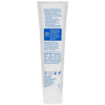 Desert Essence Tea Tree Oil Mint Toothpaste, Fluoride Free, 6.25 oz