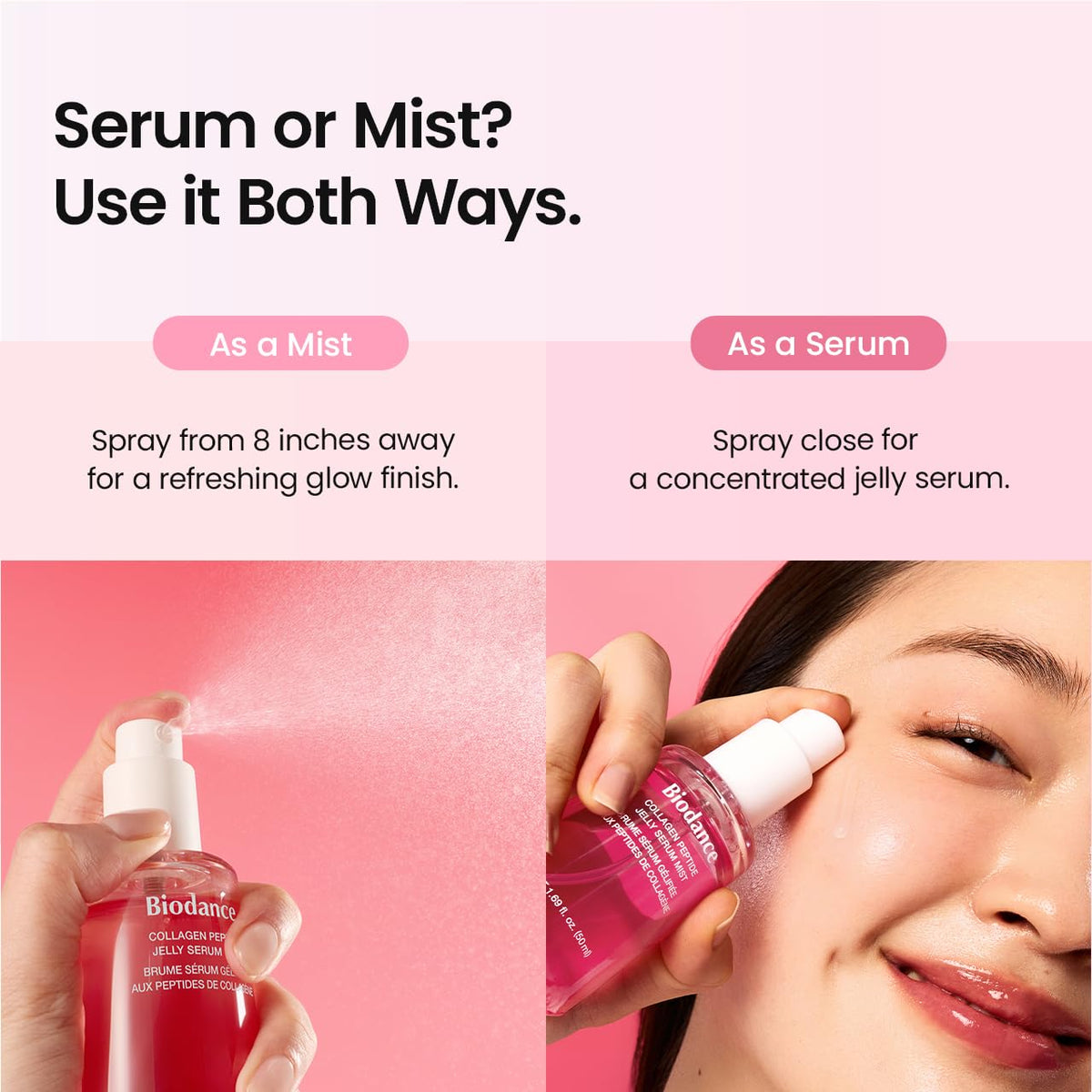 BIODANCE Collagen Peptides Jelly Serum Mist, Hydrating Face Mist, Plumping, Anti-Aging