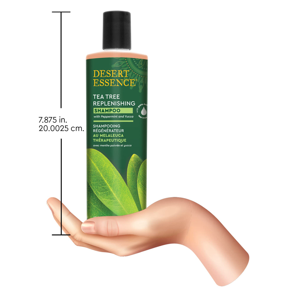 Desert Essence Tea Tree Replenishing Shampoo with Peppermint, 12.7 oz