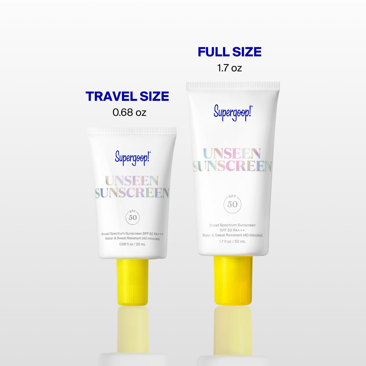 Supergoop! Unseen Sunscreen - SPF 50 - Clear & Invisible Face Sunscreen + Broad Spectrum + Makeup-Gripping Primer