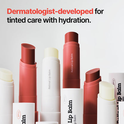 Dr.Different Retinal Lip Balm Tinted, Anti-Wrinkle Lip Treatment with Deep Hydration & Long-Lasting Moisture