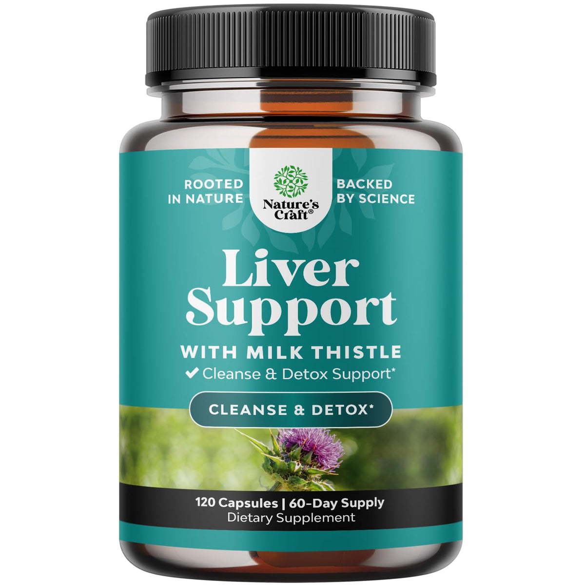 Liver Cleanse Detox & Repair - Milk Thistle Supplement for Digestion & Immunity Support - Ginger Root, Choline & Dandelion Root - Herbal Liver Support with Silymarin, Beetroot & Artichoke - 70 Count