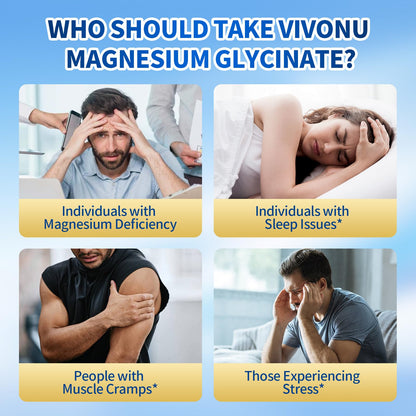 Triple Magnesium Complex for Women and Men, Magnesium Glycinate 400mg, Malate, Citrate, High Absorption Chelated Magnesium Supplement Support Sleep, Muscle, Non-GMO, Gluten Free - 240 Capsules