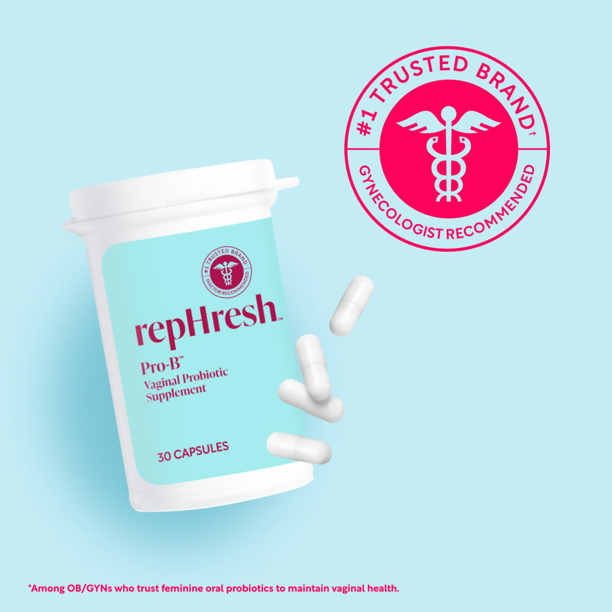 RepHresh Pro-B Women's Probiotic, Probiotic Supplement for Women, 30 Oral Capsules Rephresh buy supplements Au