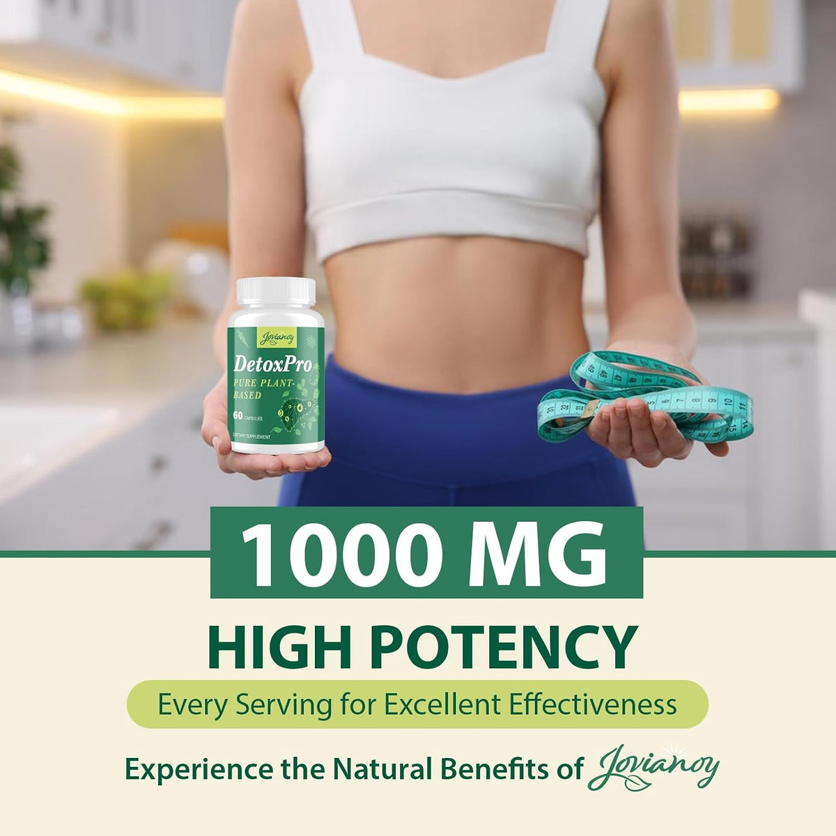 1000 MG Detox & Cleanse Capsules, 26-in-1 Plant-Based Formula for Detoxification, Detox Supplement for Women & Men, Natural Trace Binder, Liver, Antioxidant & Digestive Function, Vegan, 120 Counts