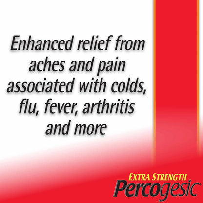 Percogesic Extra Strength Acetaminophen & Diphenhydramine Pain Relief, Fast-Acting Aspirin-Free Fever Reducer & Antihistamine, 60 Count PercogesicBuy Supplements Australia