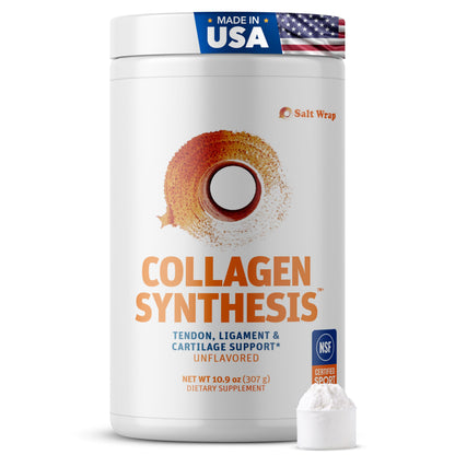 SaltWrap Collagen Synthesis - Collagen Peptides for Joints with Fortigel, Tendoforte, Best Collagen Powder for Tendons, Ligaments, and Cartilage Recovery and Repair, NSF Certified for Sport SaltWrap buy supplements Au