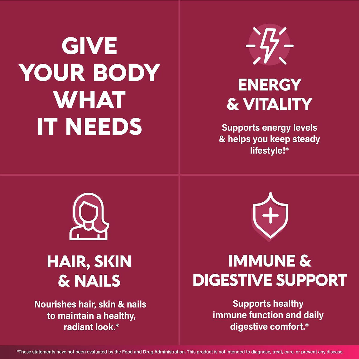 Multivitamin for Women - B-Complex | Whole Foods | Hair Growth Support | Digestion & Metabolism | Iron - 47in1 Womens Multivitamin - Bioavailable & Gentle on Stomach - 90 Capsules, 3 Month Supply