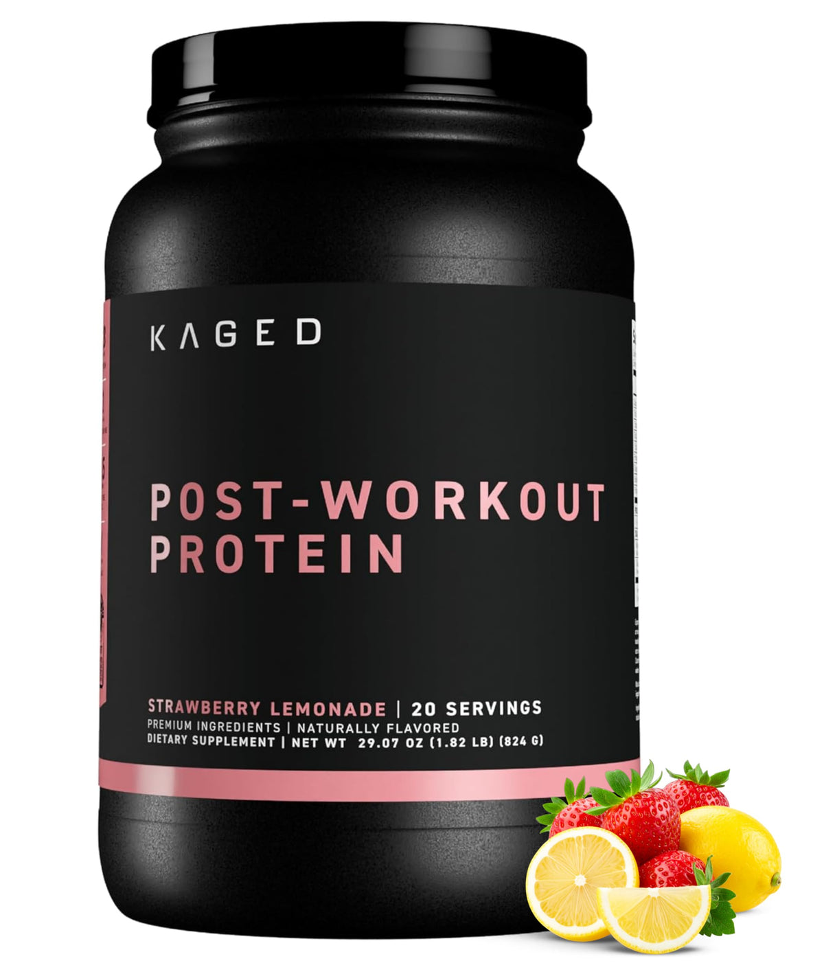 Kaged Post Workout Protein Powder | Re-Kaged | 28g Whey Protein with Creatine, Glutamine & Betaine for Muscle Growth & Recovery | Low Sugar | 20 Servings | Orange Cream
