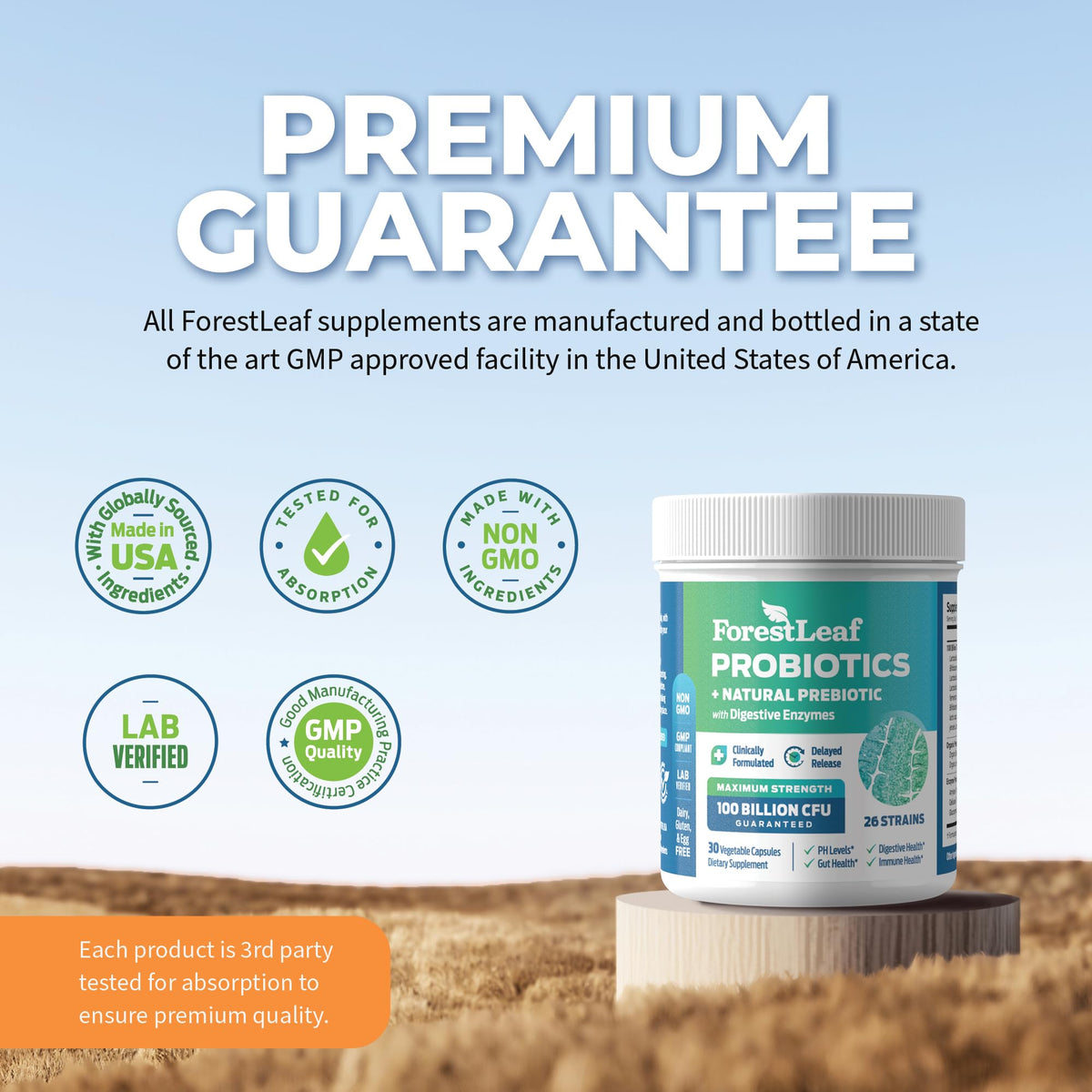 Probiotics for Men and Women, 100 Billion CFU, 26 Unique Strains, Men's and Women's Probiotic and Prebiotics Support Digestive Health, Gut Wellness, Energy,