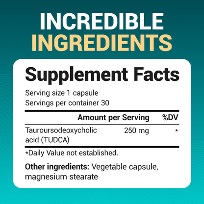 Dr. Berg TUDCA Supplement (Tauroursodeoxycholic Acid) - Powerful Formula for Liver Health, Bile Flow, Gallbladder Support, and Digestive Health* - 30 Capsules Dr. Berg NutritionalsBuy Supplements Australia