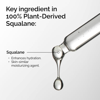 The Ordinary 100% Plant-Derived Squalane, for Skin and Hair, Lightweight Hydration, and Moisture Barrier Support, 1 Fl Oz