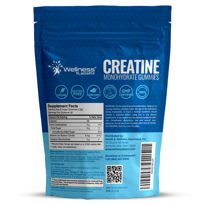 Creatine Gummies 5000mg, 30 Servings Creatine Monohydrate Gummies - Third-Party Tested Creatine for Women, Strawberry Flavor Creatine for Men, Muscle Growth,