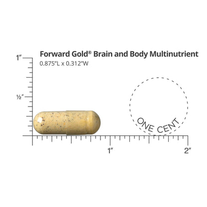 Dr. Whitaker's Forward Gold Daily Regimen Multi-Nutrient Vitamin Supplement for Adults 65+, 60 Packets (30-Day Supply)